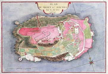 Plan of Mont Saint-Michel, 1703